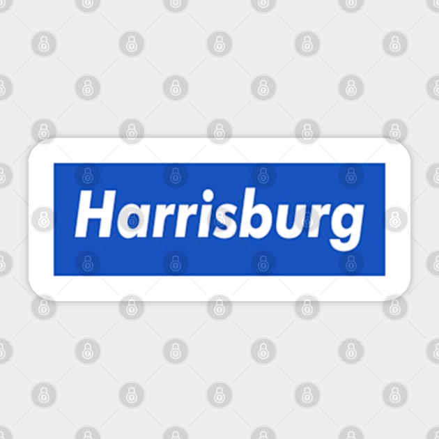 Harrisburg Box Logo Sticker by ART BY IIPRATMO